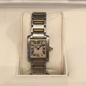 ///SOLD////CARTIER TANK FRANCAISE 2 TONE 26MM
